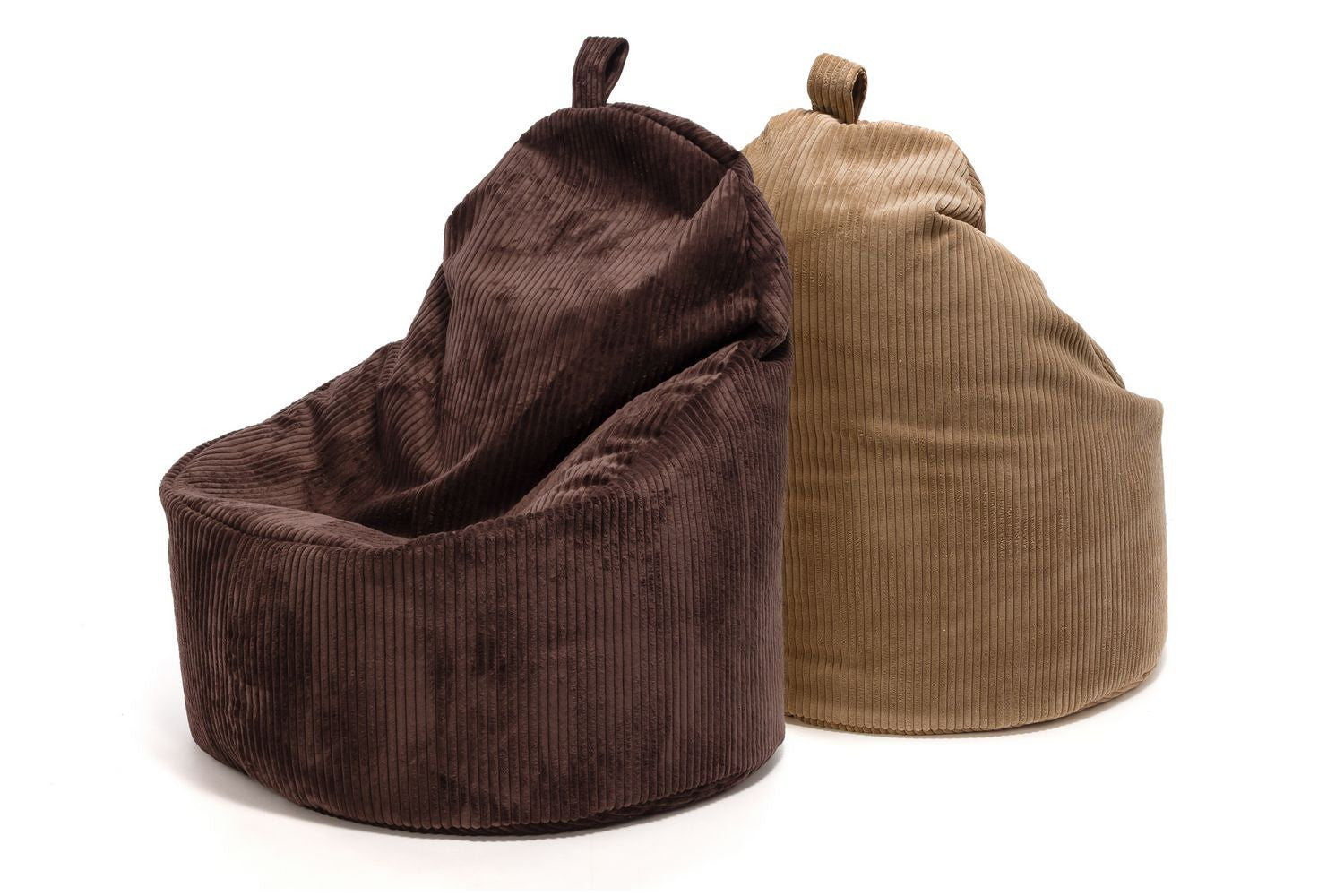 Yoko Pouf Poltrona Sacco In Velluto Cuscino e Maniglia Inclusi