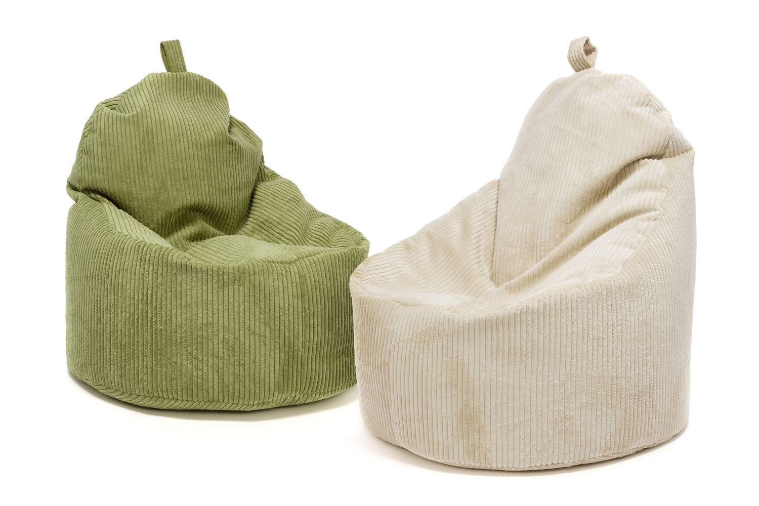 Yoko Pouf Poltrona Sacco In Velluto Cuscino e Maniglia Inclusi