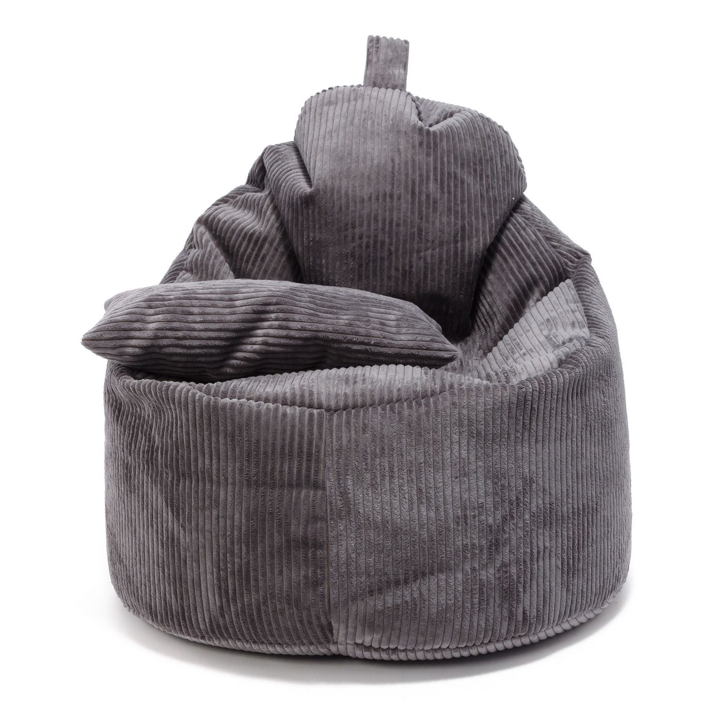 Yoko Pouf Poltrona Sacco In Velluto Cuscino e Maniglia Inclusi