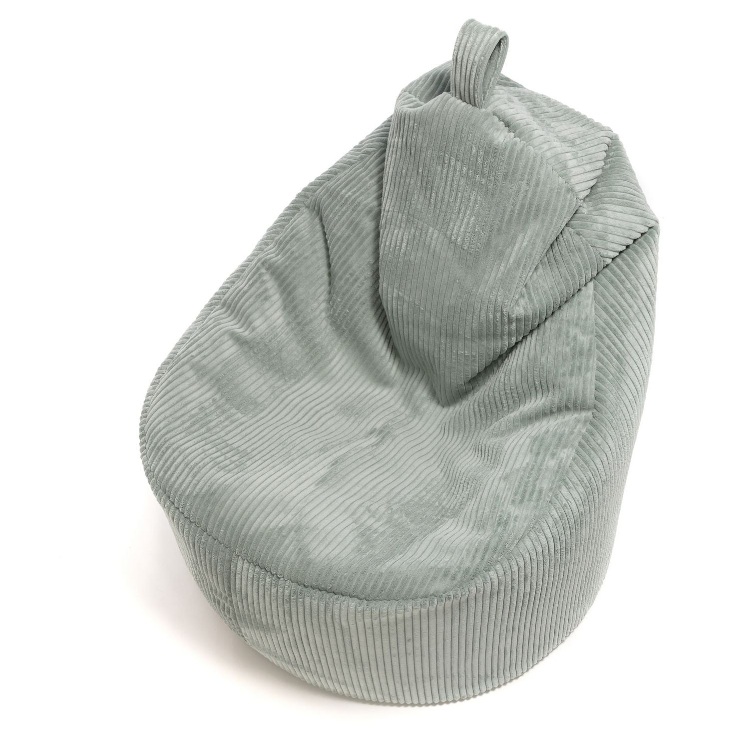 Yoko Pouf Poltrona Sacco In Velluto Cuscino e Maniglia Inclusi