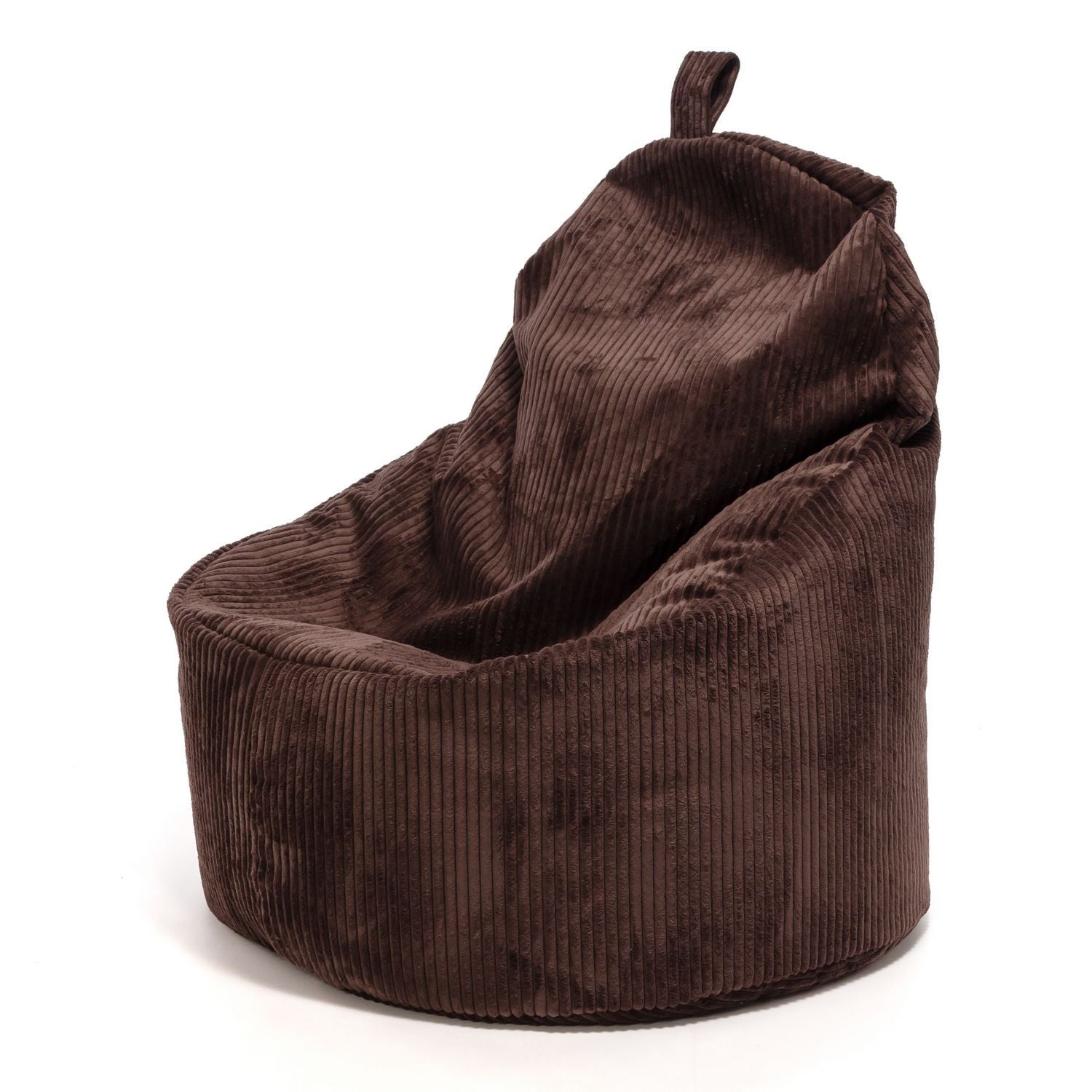Yoko Pouf Poltrona Sacco In Velluto Cuscino e Maniglia Inclusi