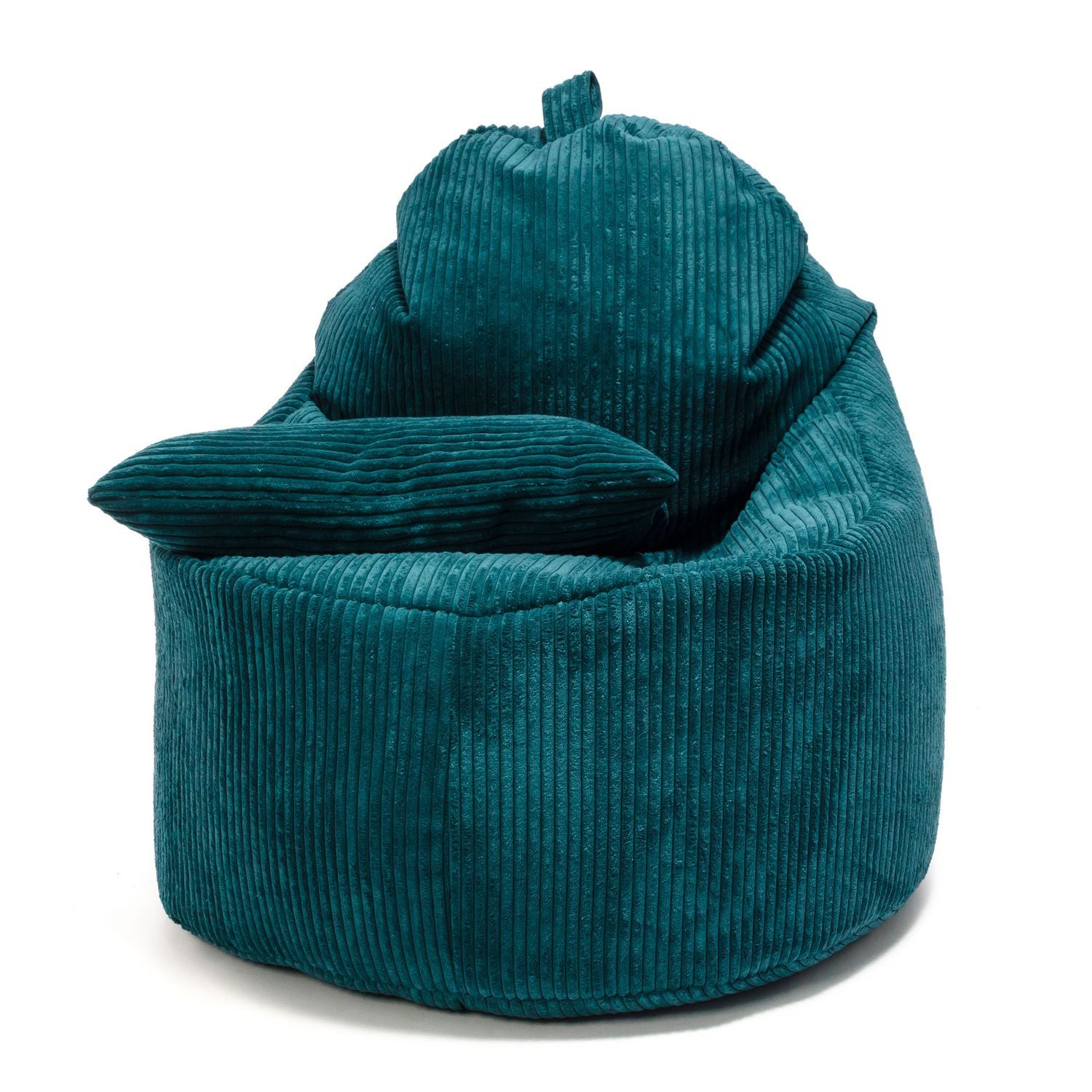 Yoko Pouf Poltrona Sacco In Velluto Cuscino e Maniglia Inclusi