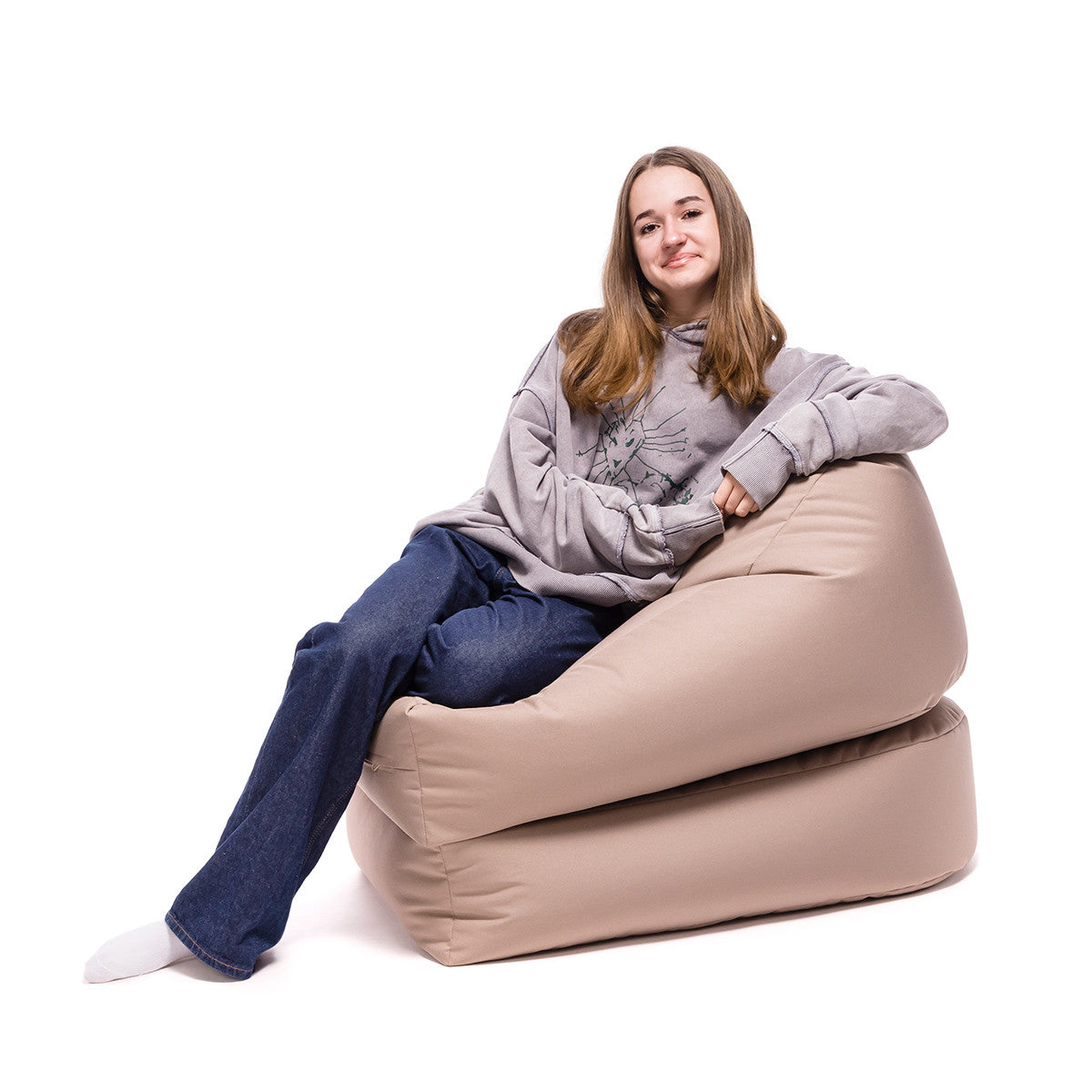 Solaya Pouf Sacco Reversibile in Chaise Longue