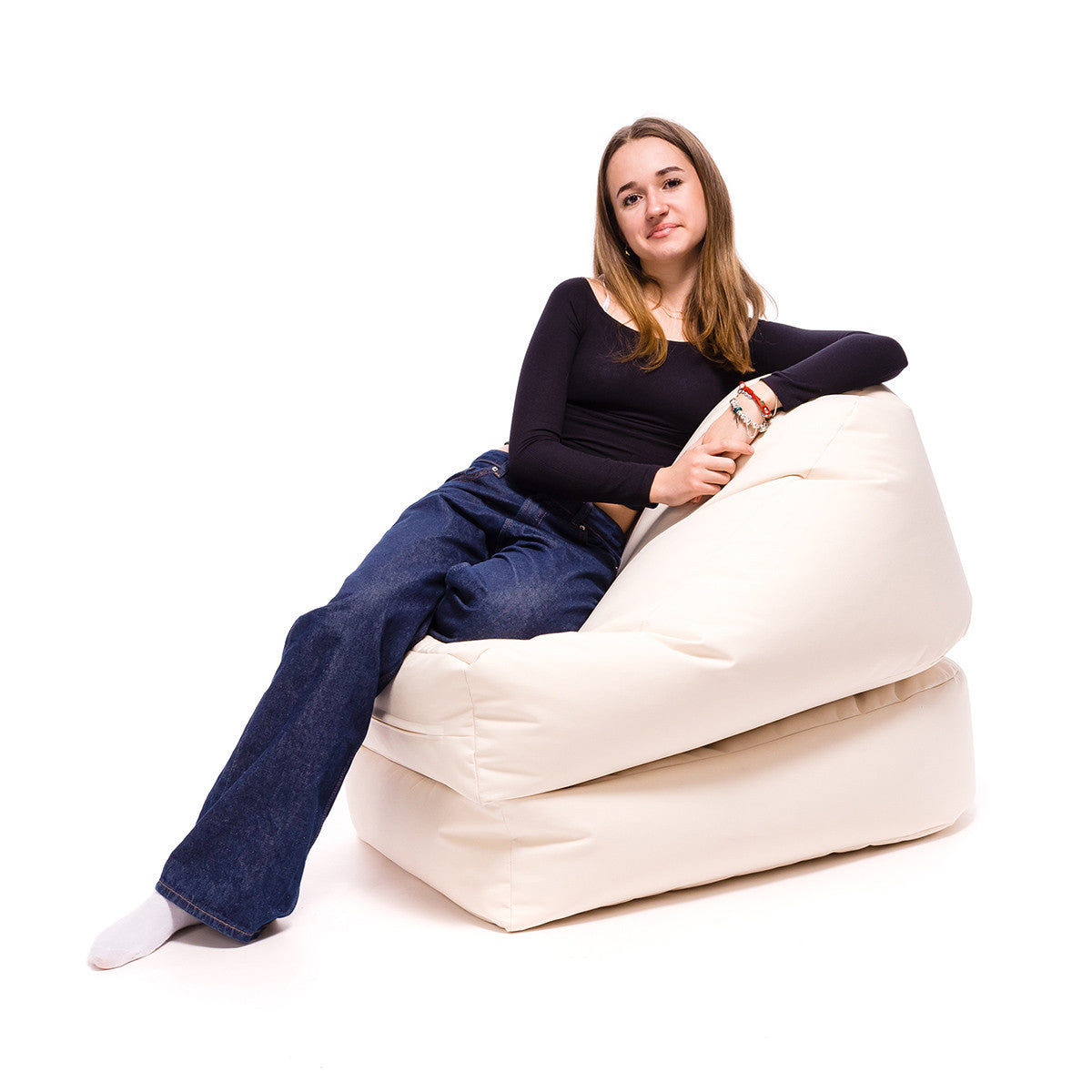 Solaya Pouf Sacco Reversibile in Chaise Longue