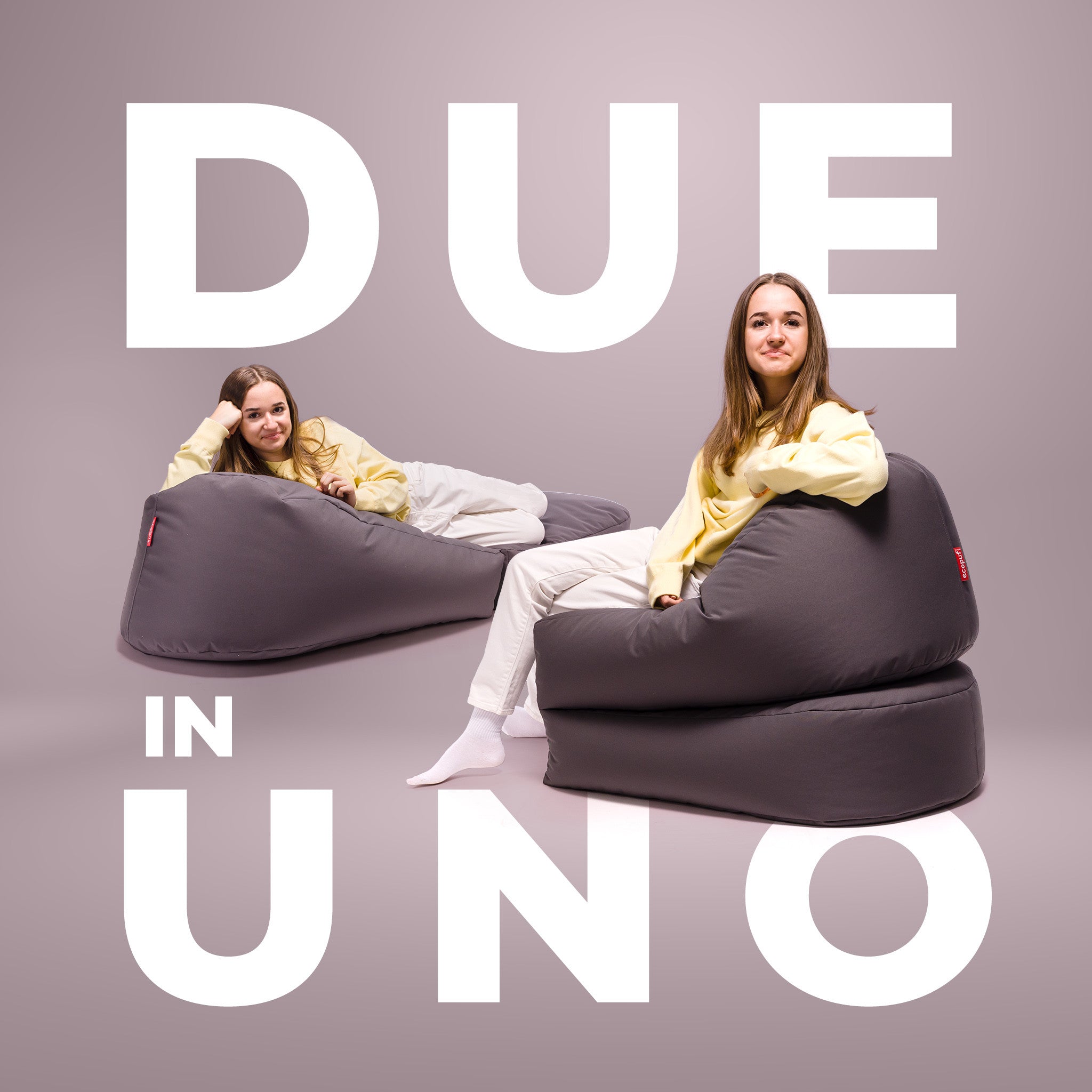 Solaya Pouf Sacco Reversibile in Chaise Longue
