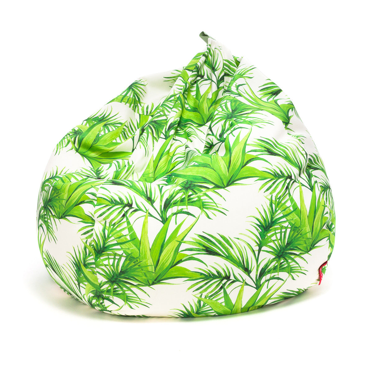 Pouf a Sacco Pera Esterno Motivo Palme Impermeabile