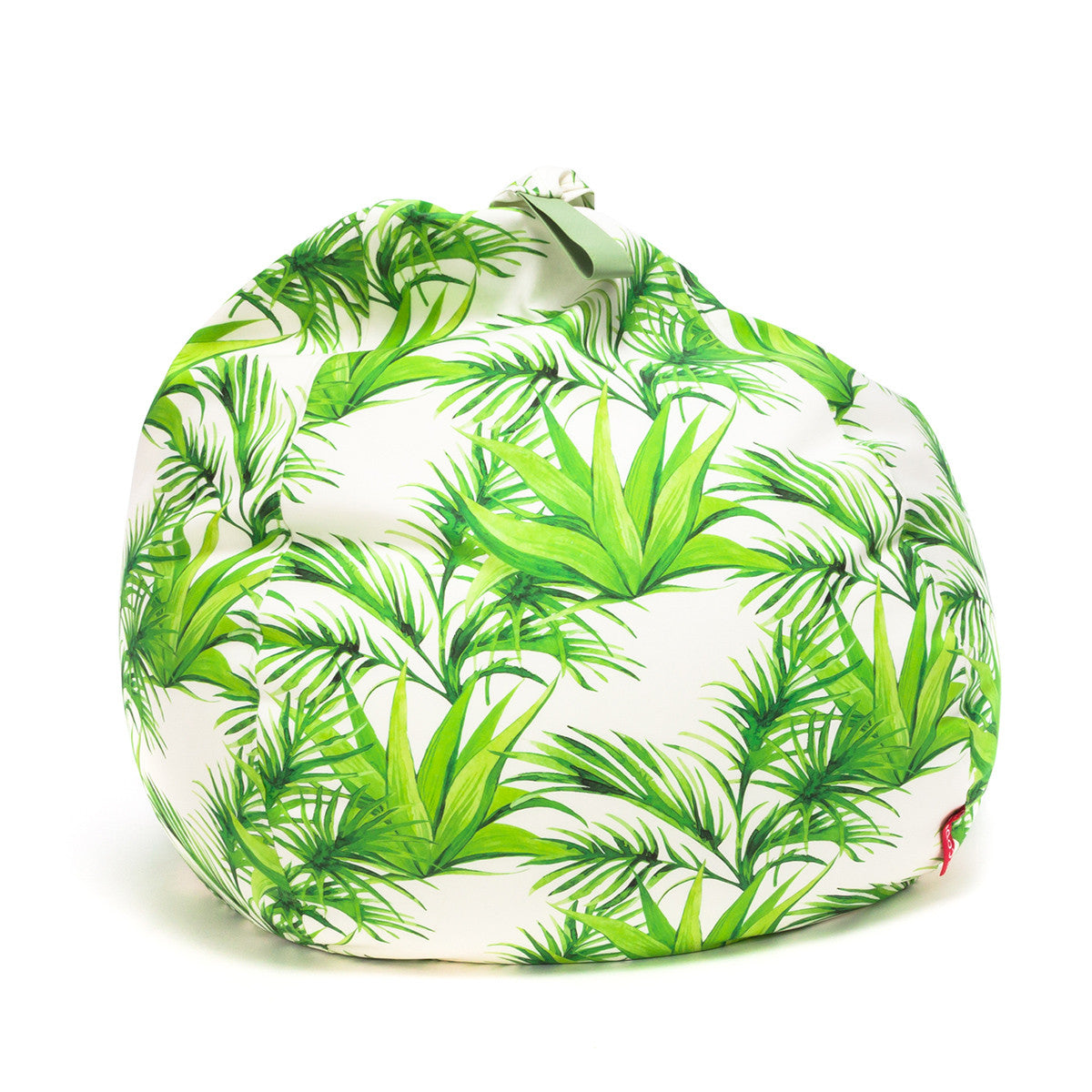 Pouf a Sacco Pera Esterno Motivo Palme Impermeabile