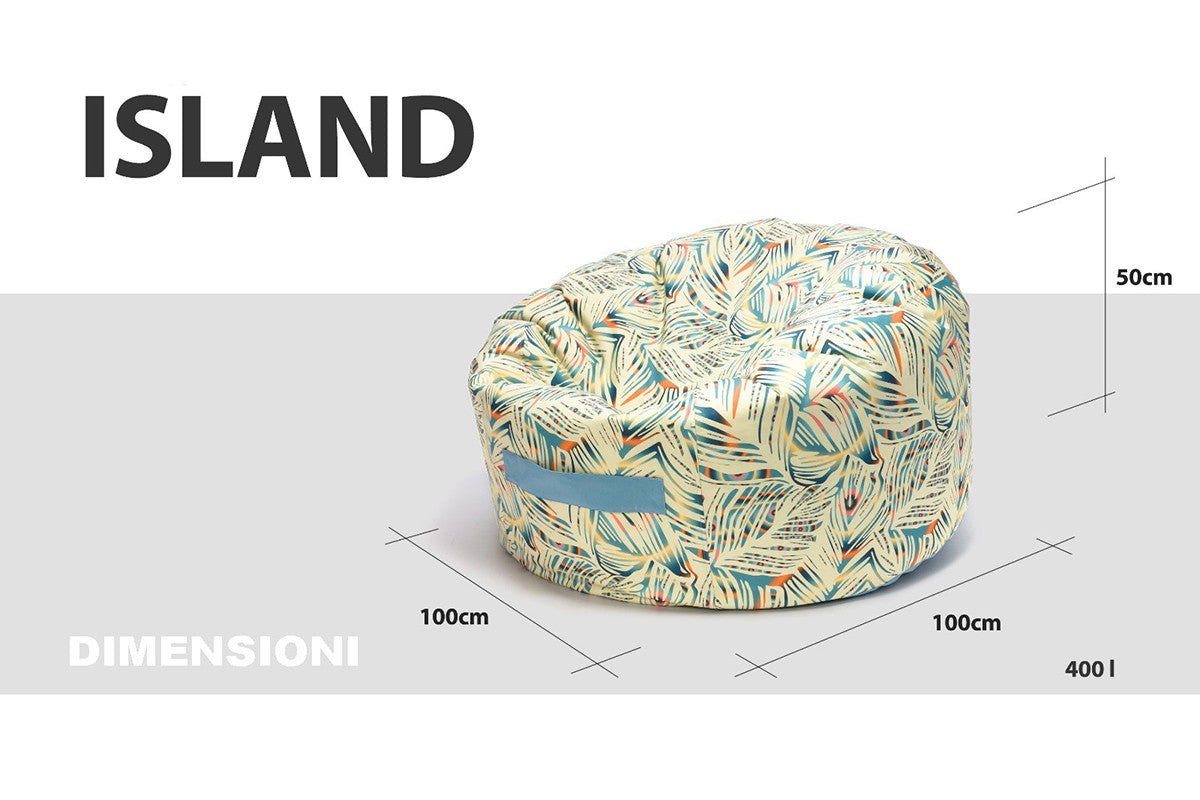 Island Mini Pouf Poltrona a Sacco da Esterno Outdoor