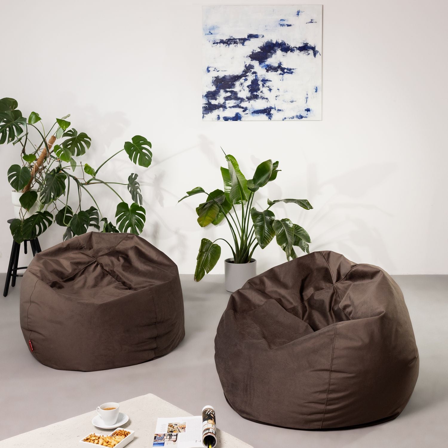 Pouf Poltrona Sacco Sakwa M Microfibra Sfoderabile