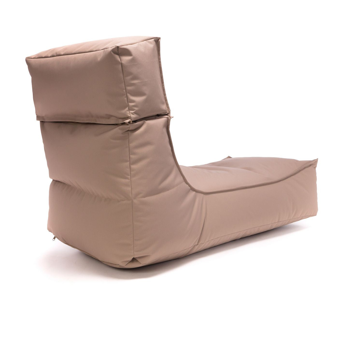 Camel Chaise Longue Pouf Poltrona Sacco per Esterno Impermeabile con poggiatesta rimovibile