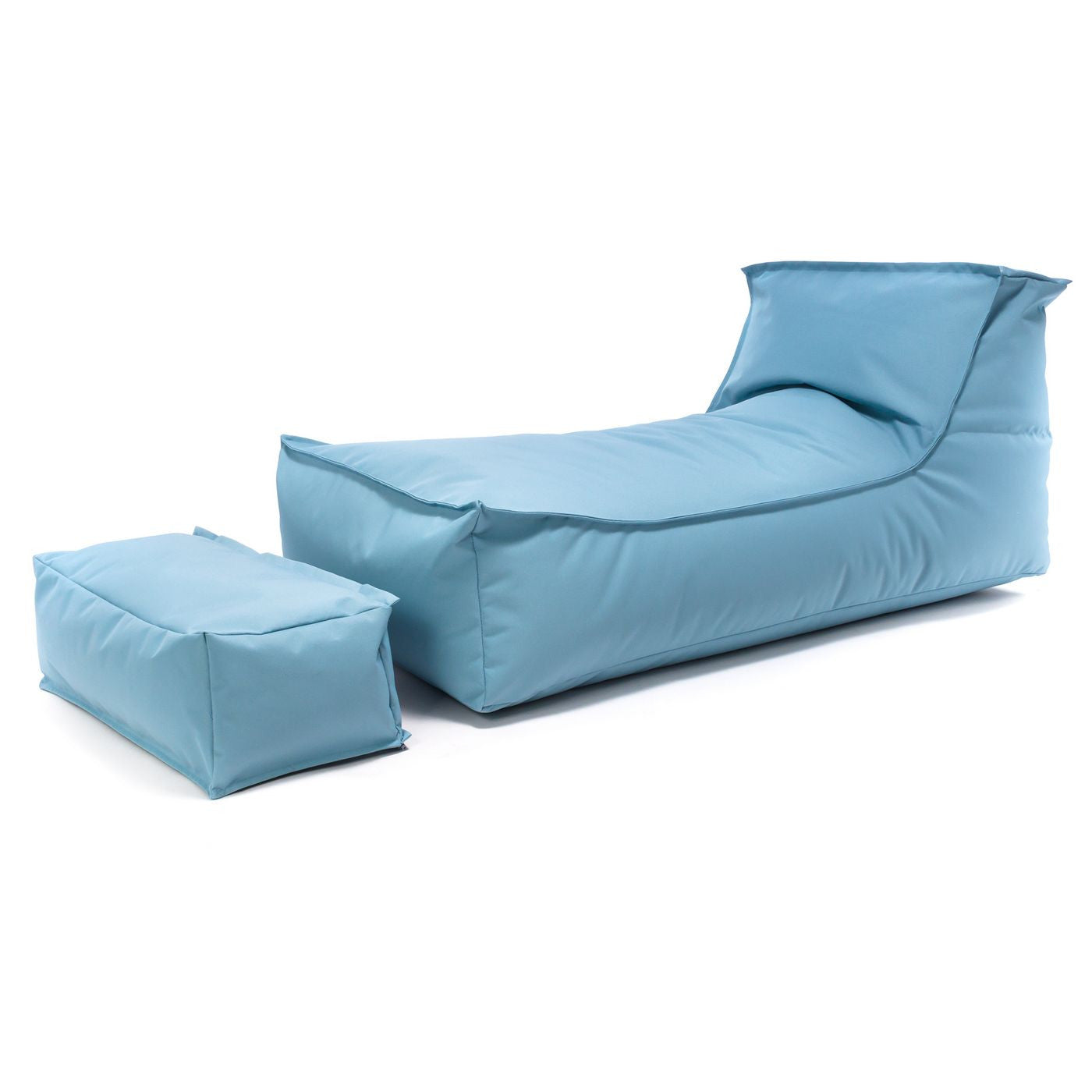 Camel Chaise Longue Pouf Poltrona Sacco per Esterno Impermeabile con poggiatesta rimovibile
