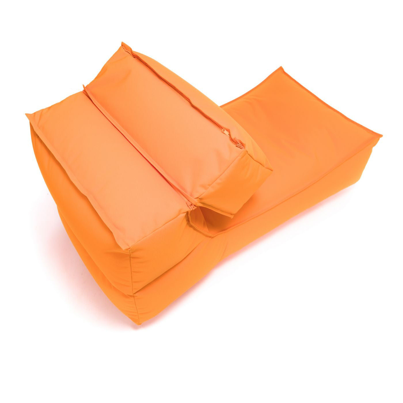 Camel Chaise Longue Pouf Poltrona Sacco per Esterno Impermeabile con poggiatesta rimovibile
