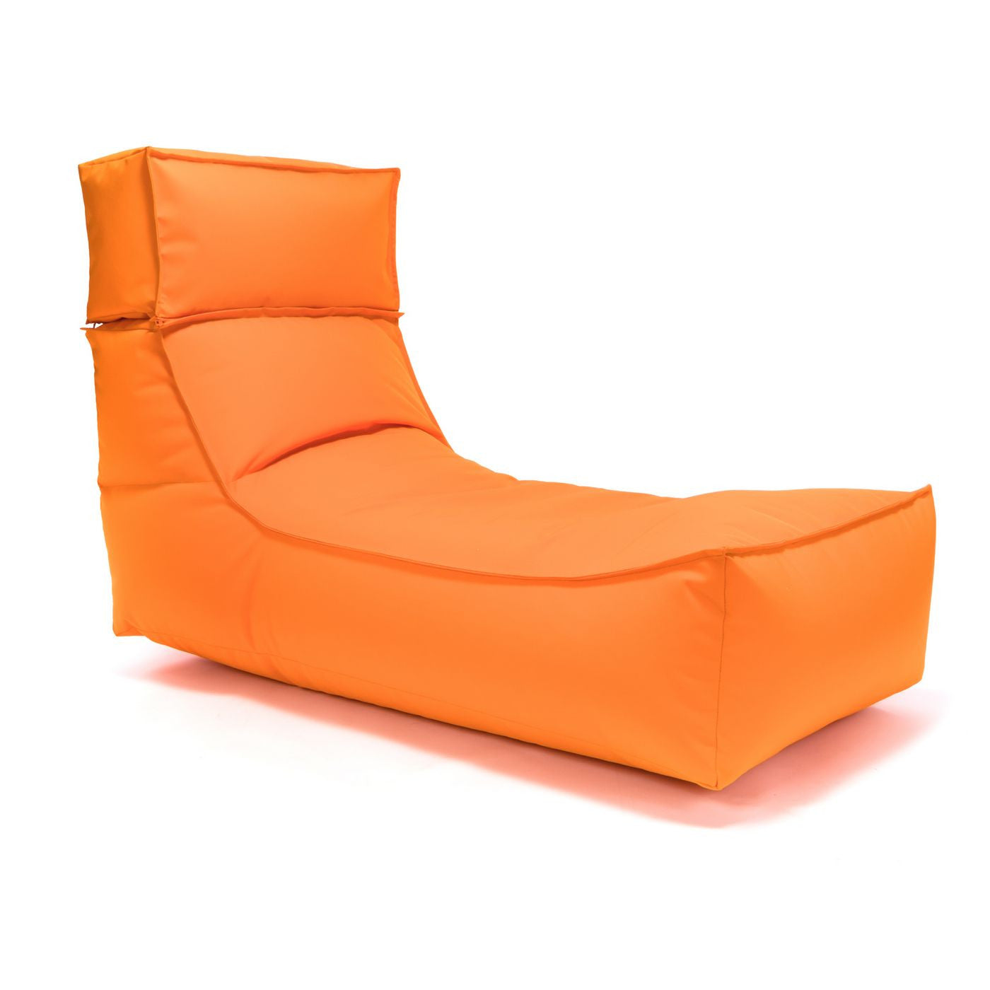 Camel Chaise Longue Pouf Poltrona Sacco per Esterno Impermeabile con poggiatesta rimovibile