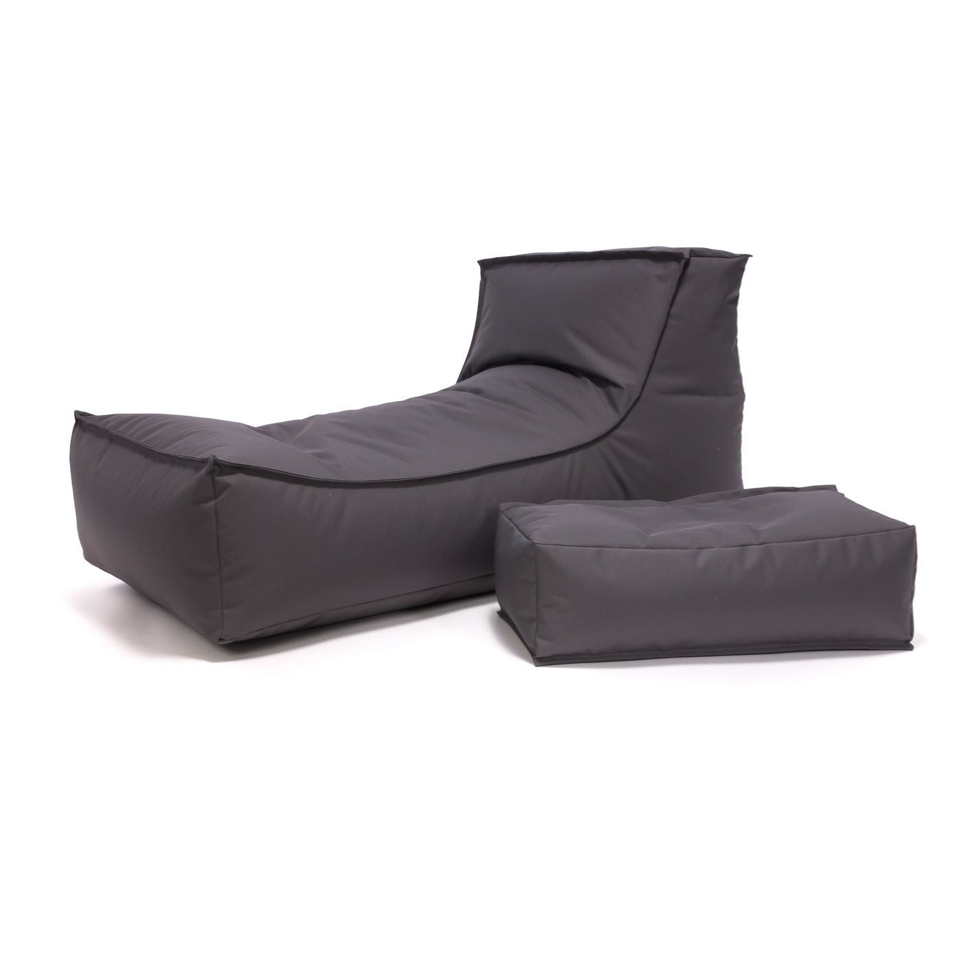 Camel Chaise Longue Pouf Poltrona Sacco per Esterno Impermeabile con poggiatesta rimovibile