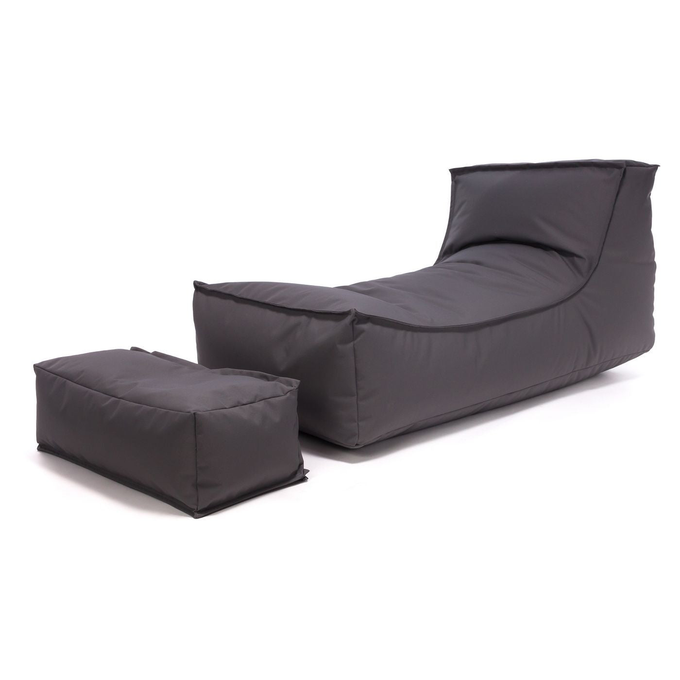 Camel Chaise Longue Pouf Poltrona Sacco per Esterno Impermeabile con poggiatesta rimovibile