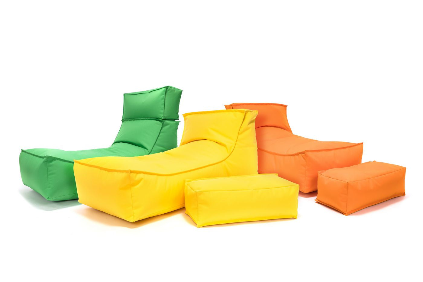 Camel Chaise Longue Pouf Poltrona Sacco per Esterno Impermeabile con poggiatesta rimovibile