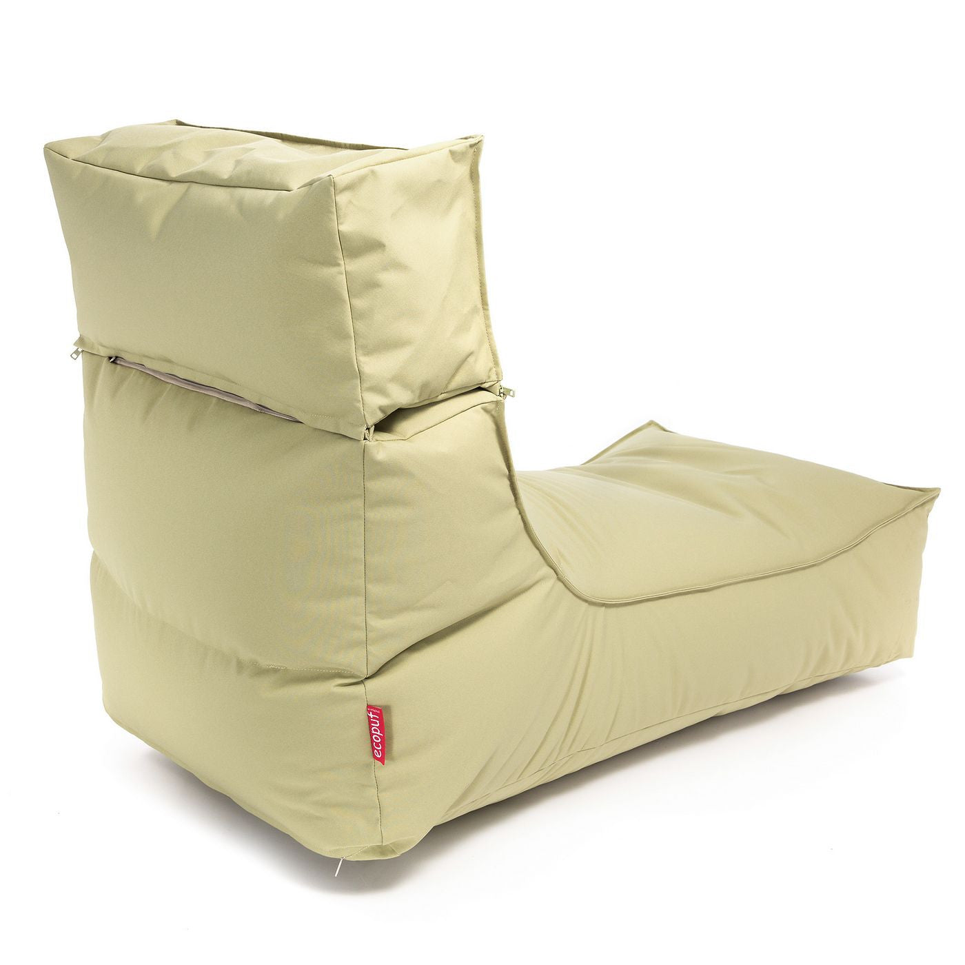 Camel Chaise Longue Pouf Poltrona Sacco per Esterno Impermeabile con poggiatesta rimovibile