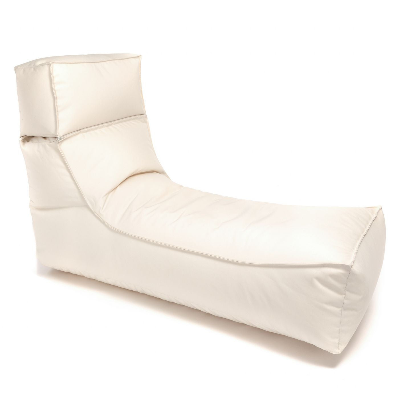 Camel Chaise Longue Pouf Poltrona Sacco per Esterno Impermeabile con poggiatesta rimovibile