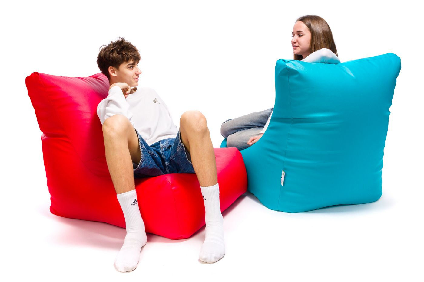 Sakura Pouf Poltrona Sacco seduta in ecopelle schienale alto