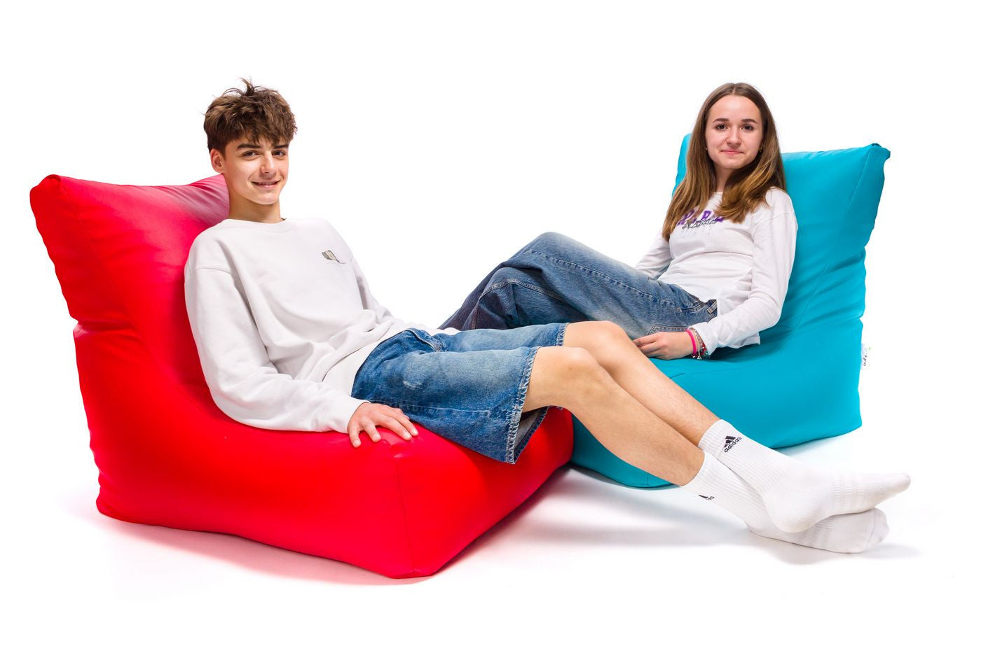 Sakura Pouf Poltrona Sacco seduta in ecopelle schienale alto