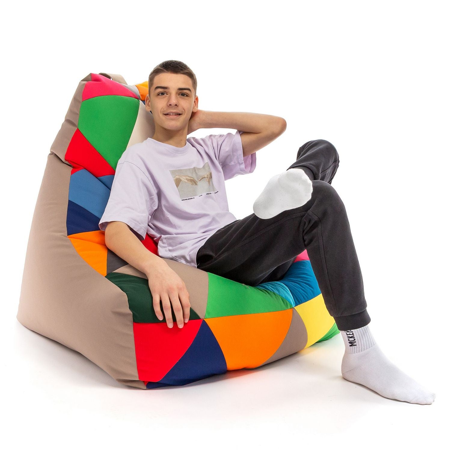 Pouf Poltrona Sacco Patchwork Outdoor
