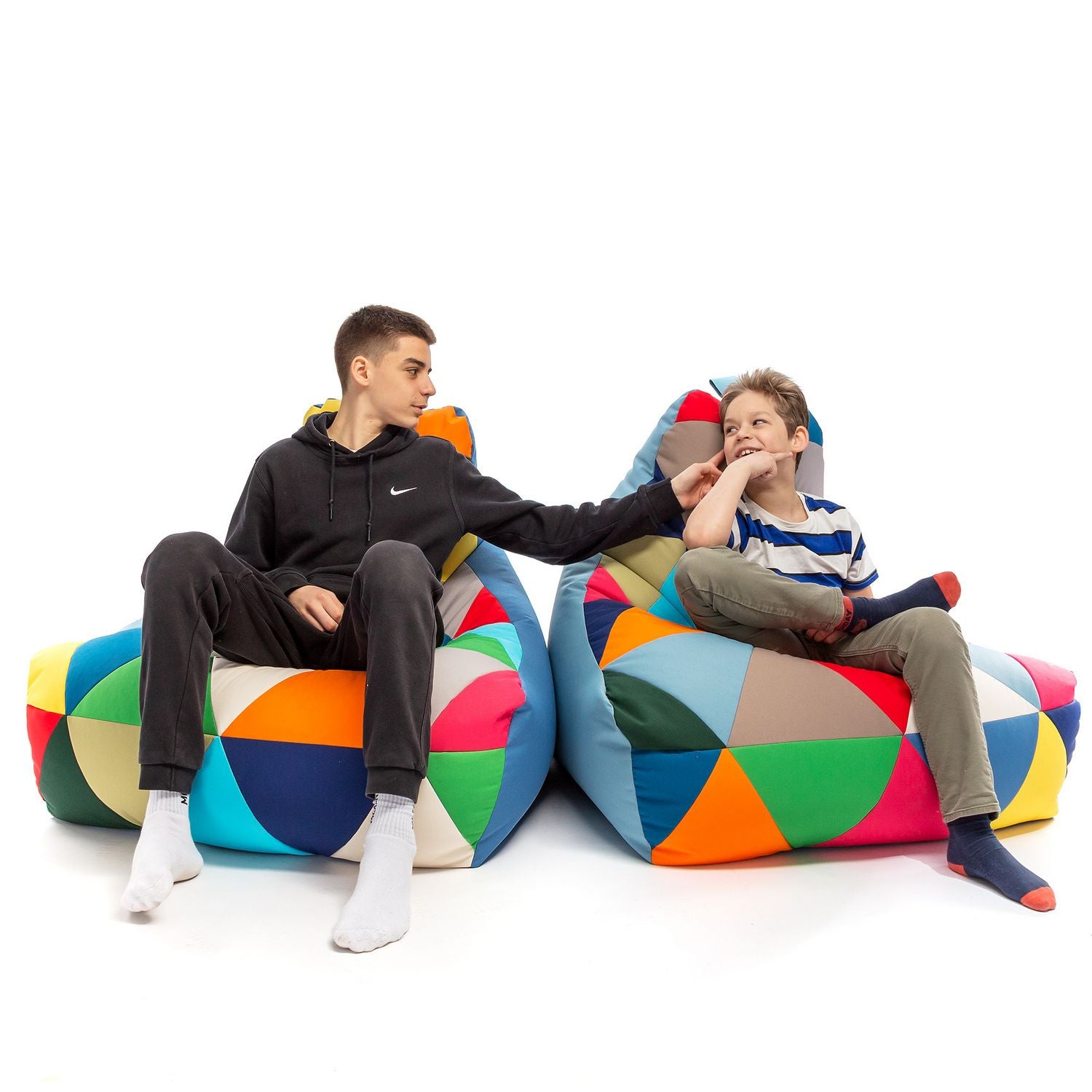 Pouf Poltrona Sacco Patchwork Outdoor