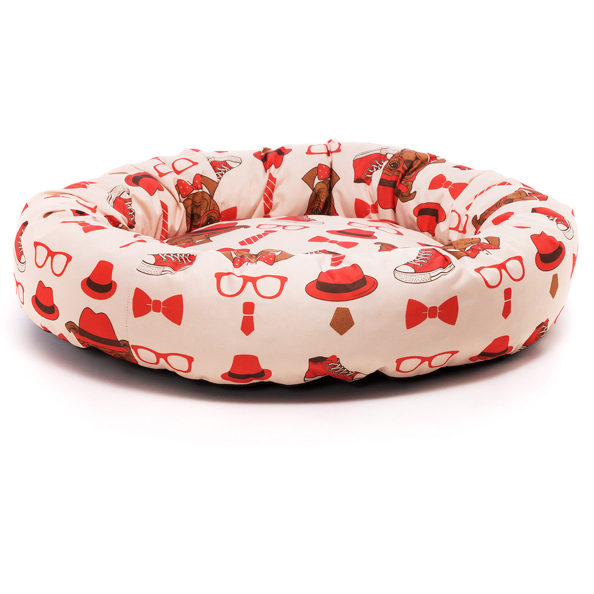 Pouf Cuccia Rotonda Fantasie Allegre e Sfoderabile