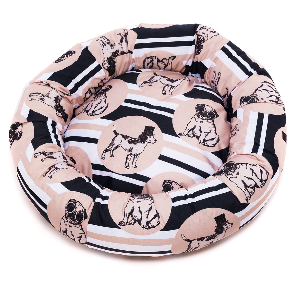 Pouf Cuccia Rotonda Fantasie Allegre e Sfoderabile