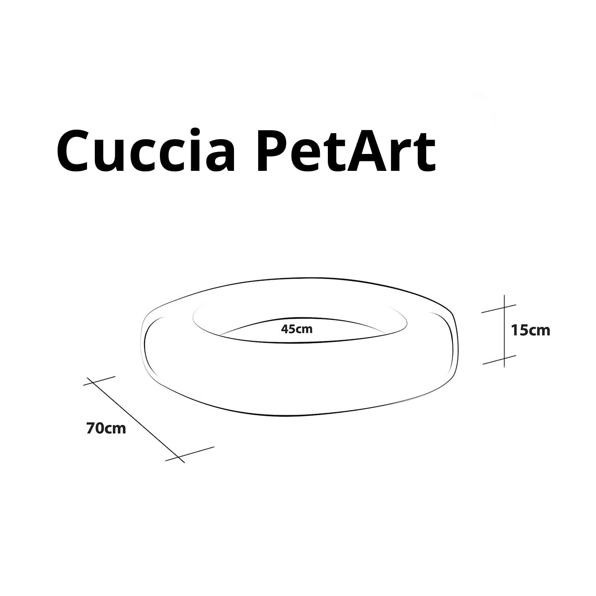 Pouf Cuccia Rotonda Fantasie Allegre e Sfoderabile