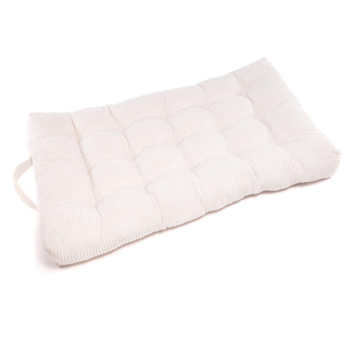 Pouf Cuccia Trapuntato XL in Velluto a Coste Sfoderabile