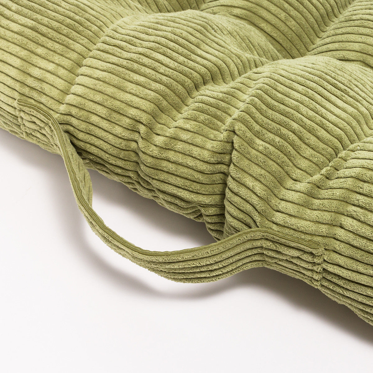 Pouf Cuccia Trapuntato XL in Velluto a Coste Sfoderabile