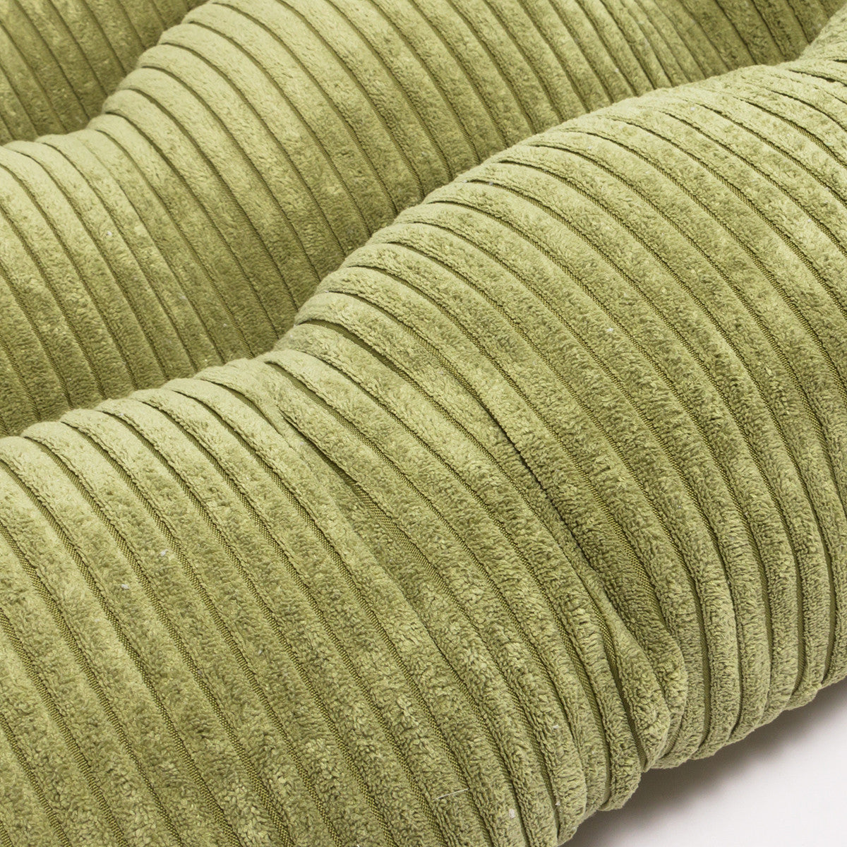 Pouf Cuccia Trapuntato XL in Velluto a Coste Sfoderabile