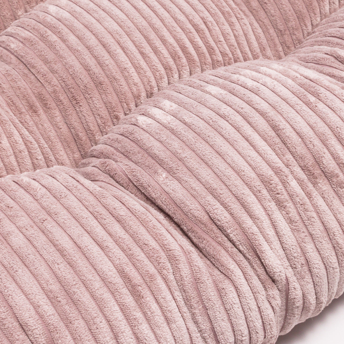 Pouf Cuccia Trapuntato XL in Velluto a Coste Sfoderabile