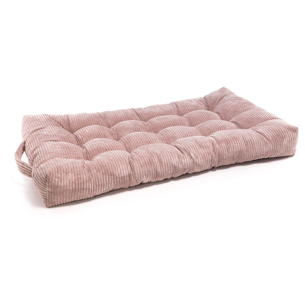 Pouf Cuccia Trapuntato XL in Velluto a Coste Sfoderabile