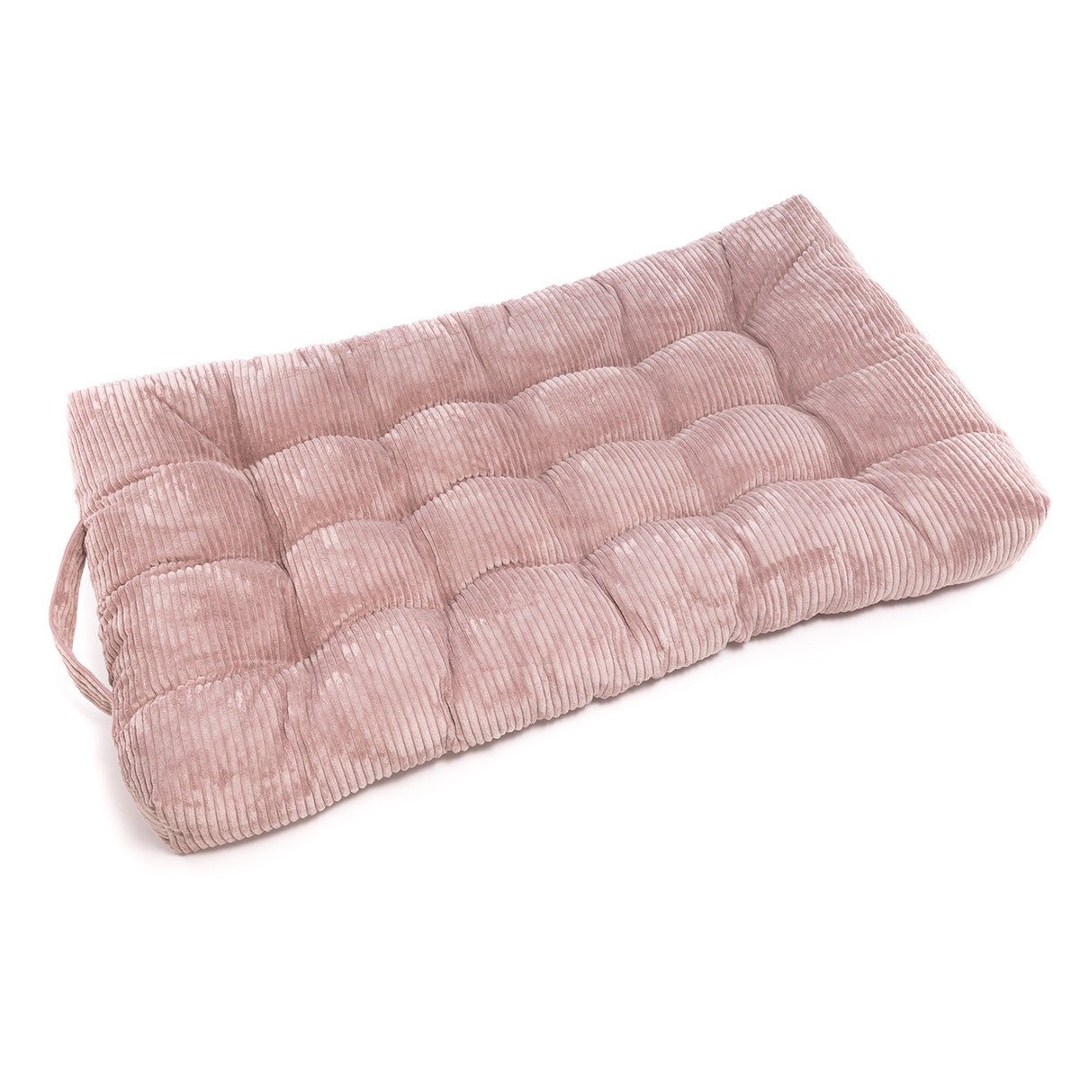 Pouf Cuccia Trapuntato XL in Velluto a Coste Sfoderabile