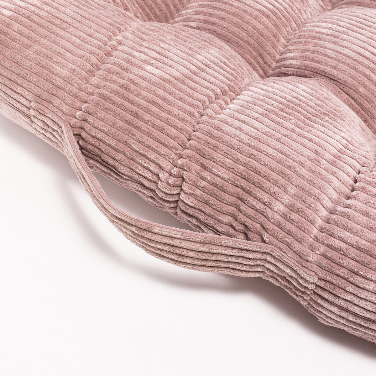 Pouf Cuccia Trapuntato XL in Velluto a Coste Sfoderabile