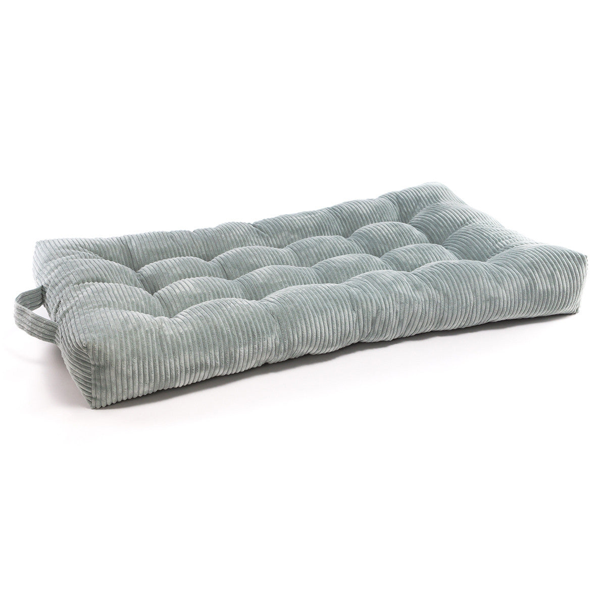 Pouf Cuccia Trapuntato XL in Velluto a Coste Sfoderabile