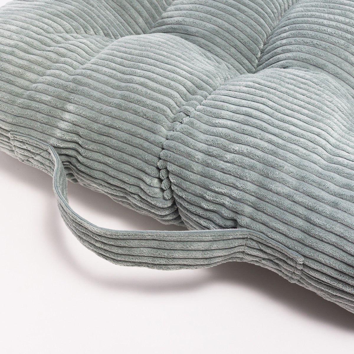Pouf Cuccia Trapuntato XL in Velluto a Coste Sfoderabile