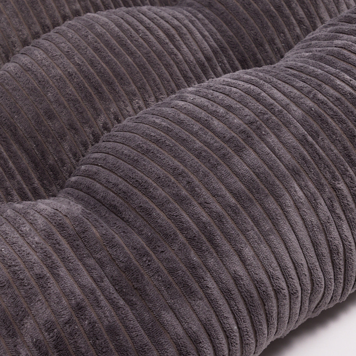 Pouf Cuccia Trapuntato XL in Velluto a Coste Sfoderabile