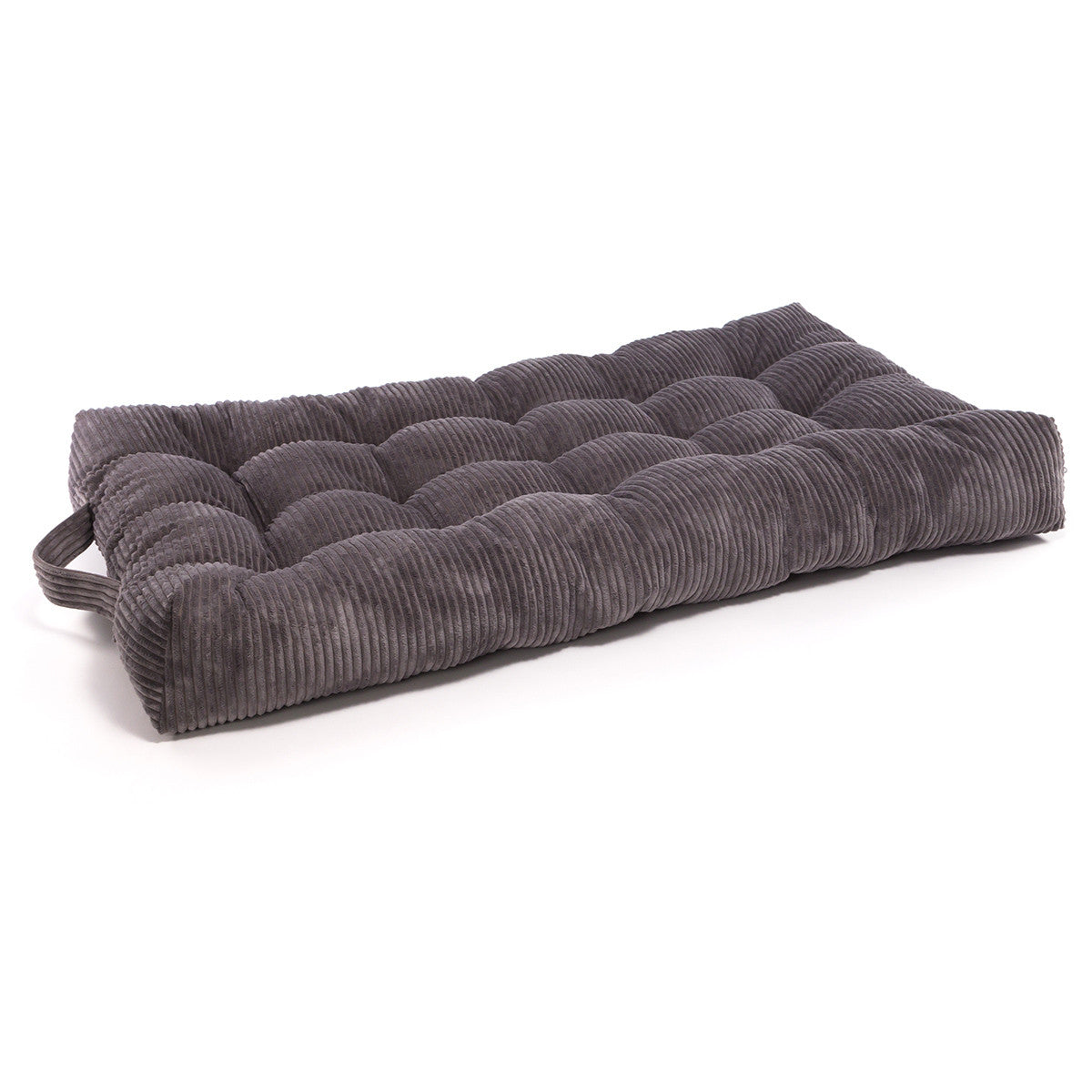 Pouf Cuccia Trapuntato XL in Velluto a Coste Sfoderabile