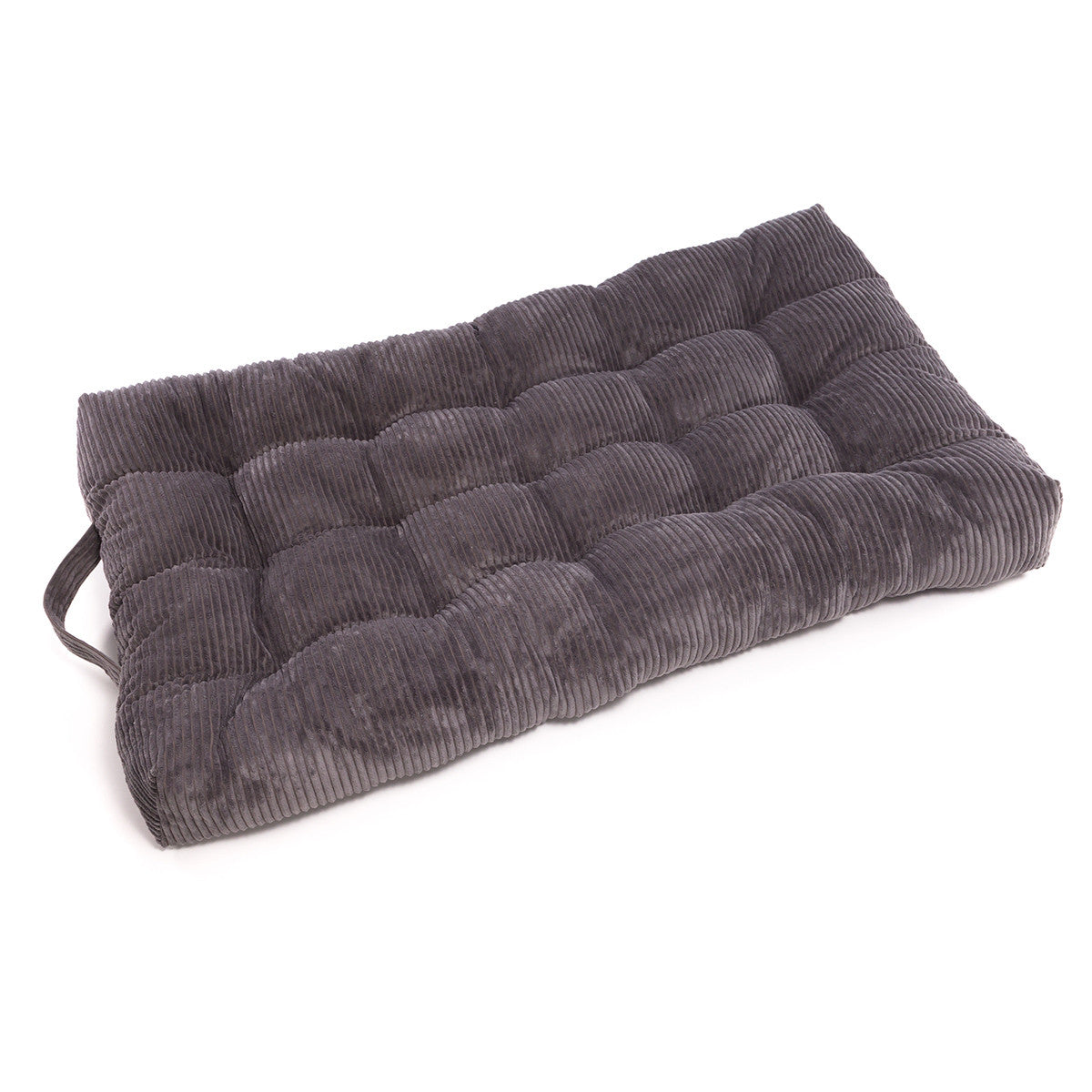 Pouf Cuccia Trapuntato XL in Velluto a Coste Sfoderabile