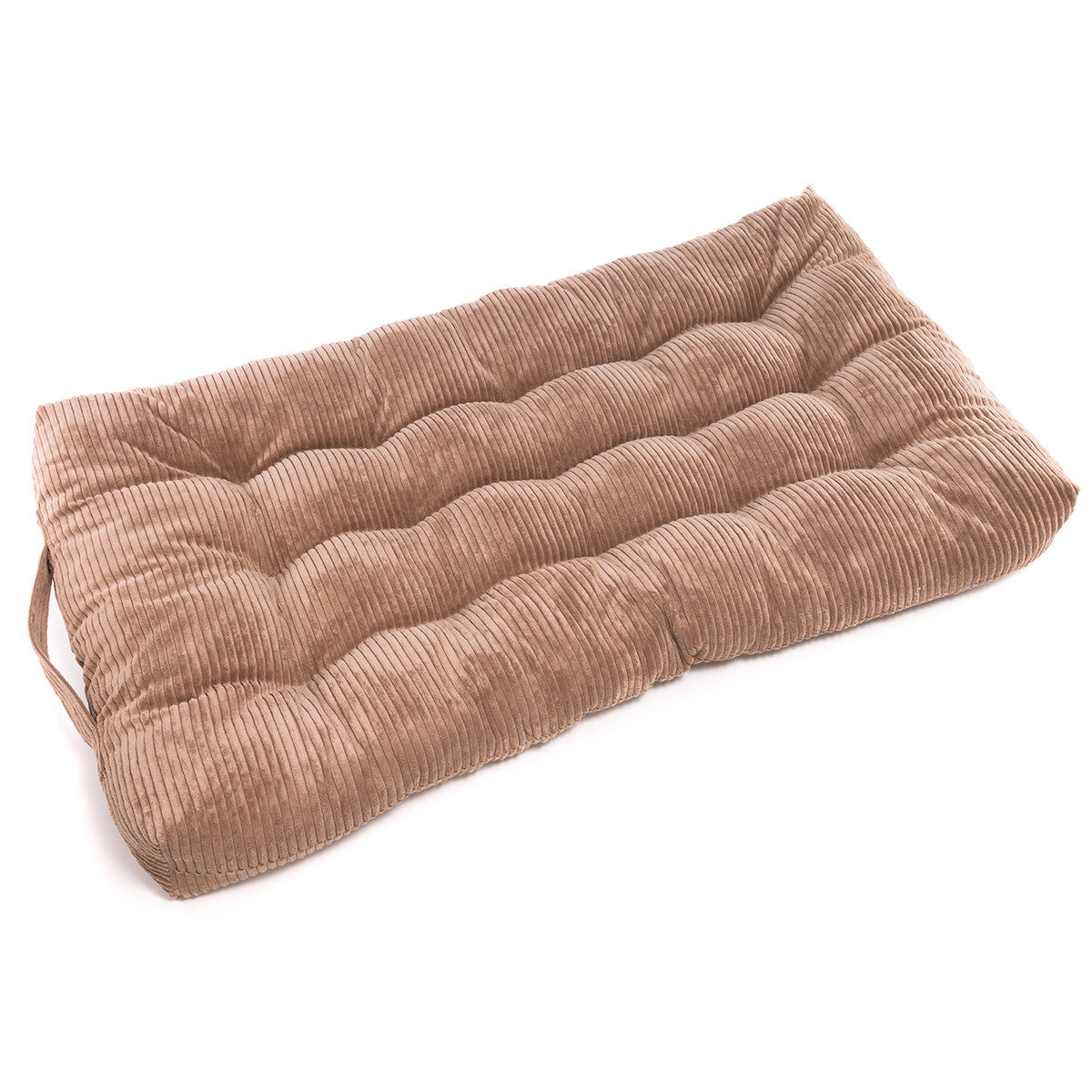 Pouf Cuccia Trapuntato XL in Velluto a Coste Sfoderabile