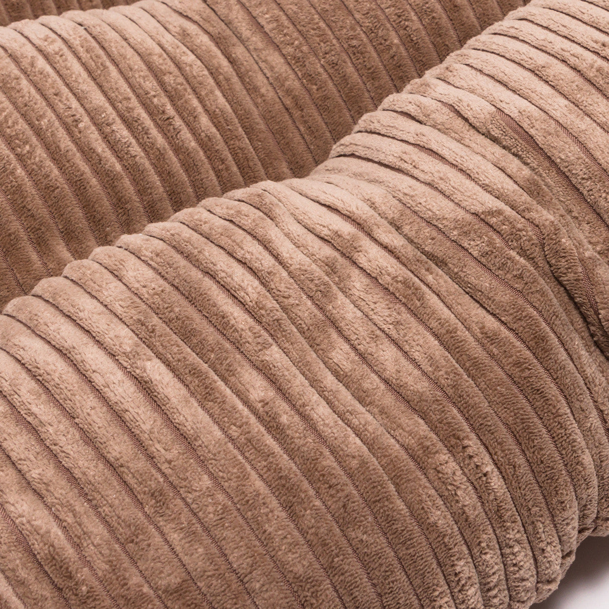 Pouf Cuccia Trapuntato XL in Velluto a Coste Sfoderabile