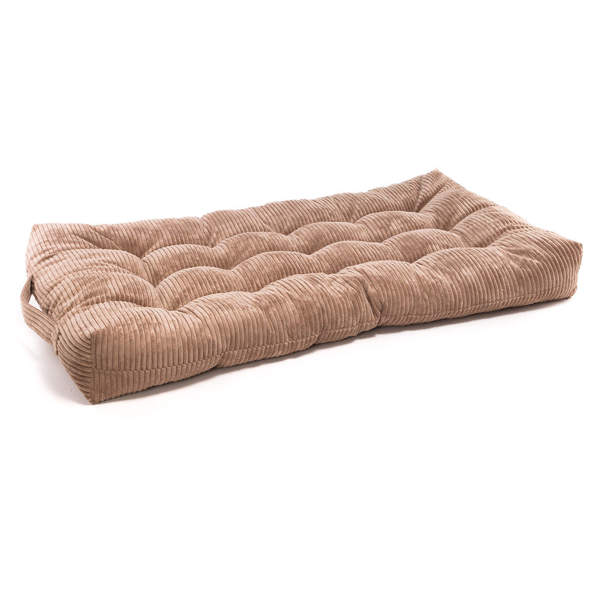 Pouf Cuccia Trapuntato XL in Velluto a Coste Sfoderabile