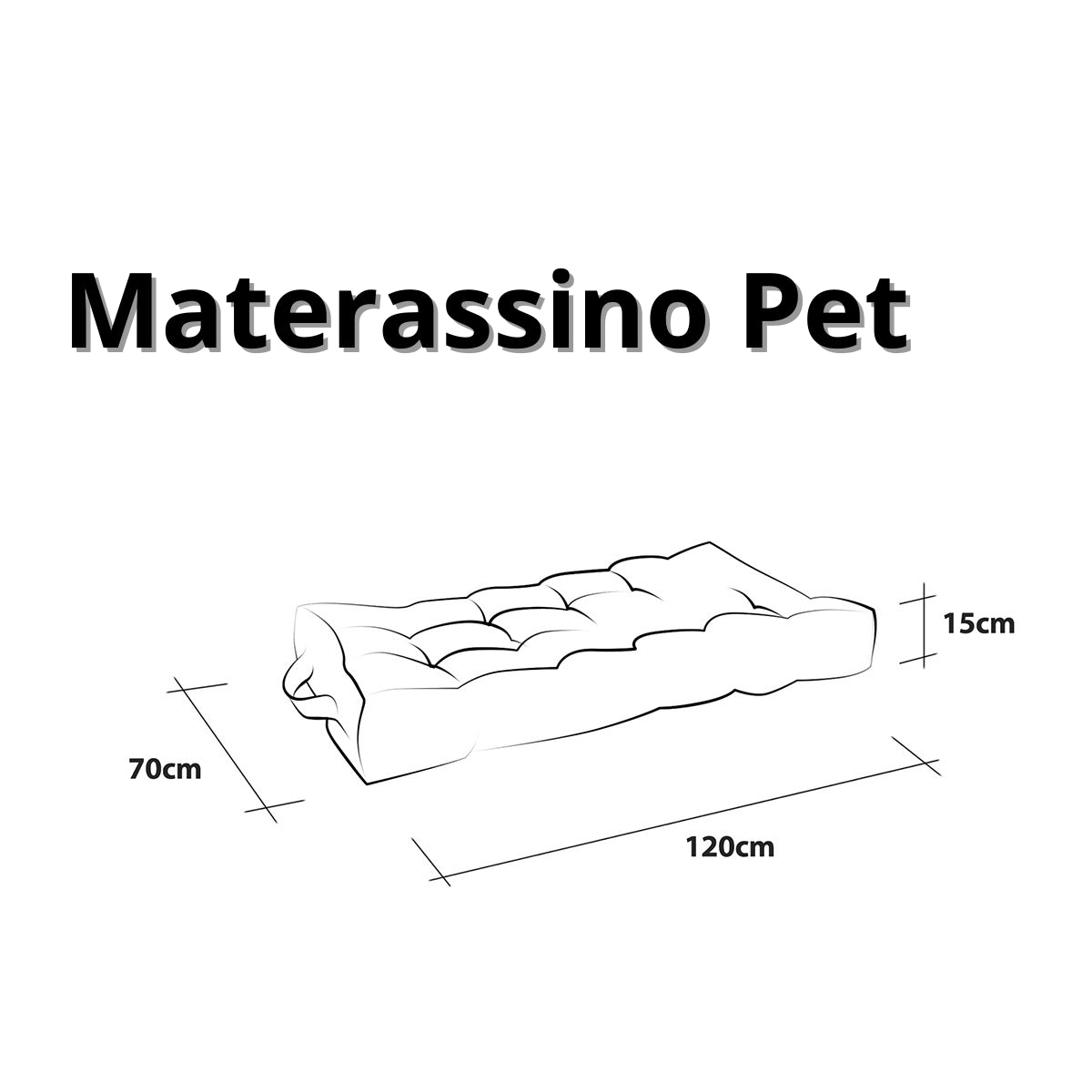 Pouf Cuccia Trapuntato XL in Velluto a Coste Sfoderabile