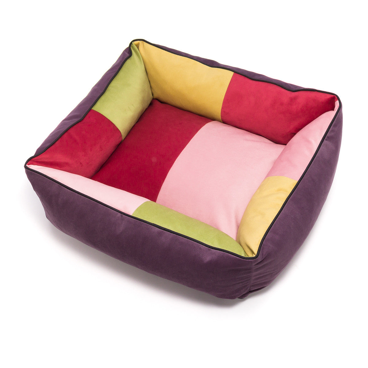 Pouf Cuccia Patchwork in Microfibra Sfoderabile