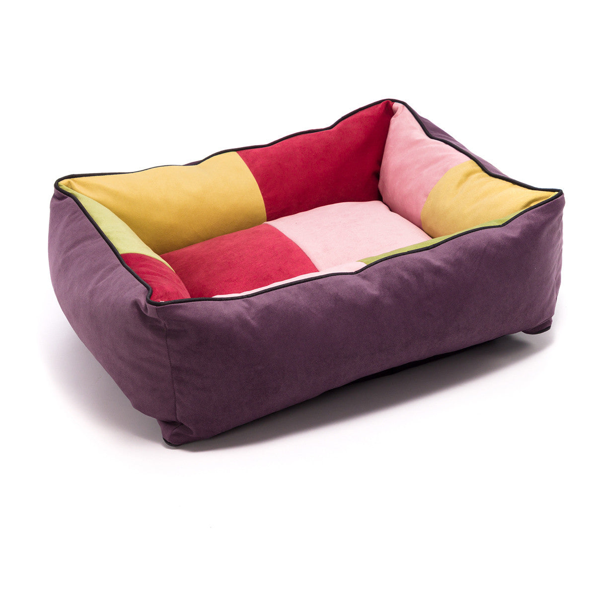 Pouf Cuccia Patchwork in Microfibra Sfoderabile