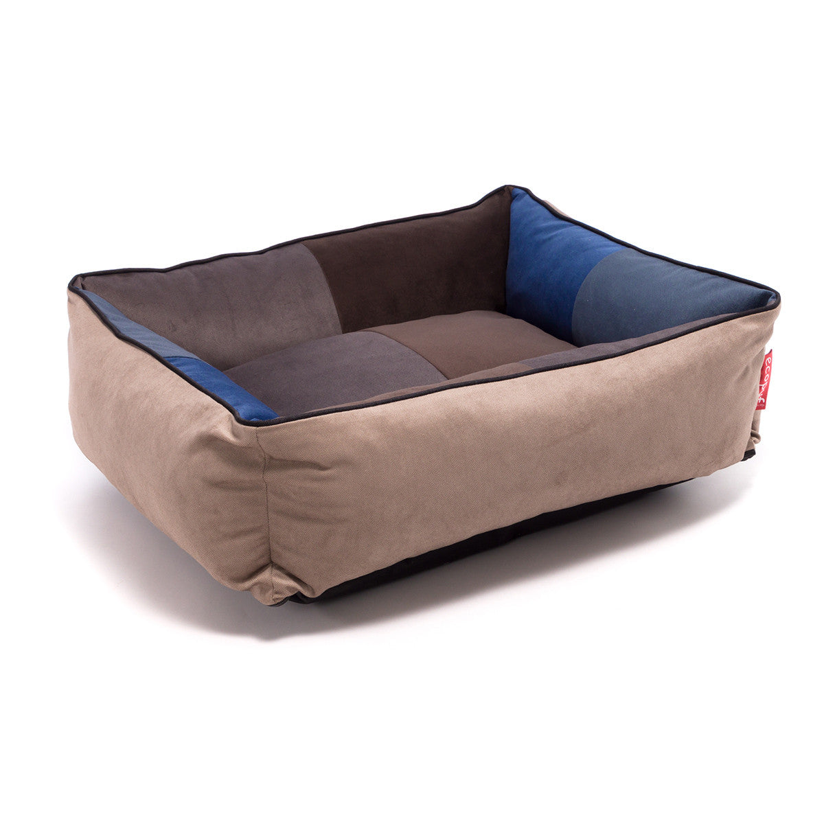 Pouf Cuccia Patchwork in Microfibra Sfoderabile