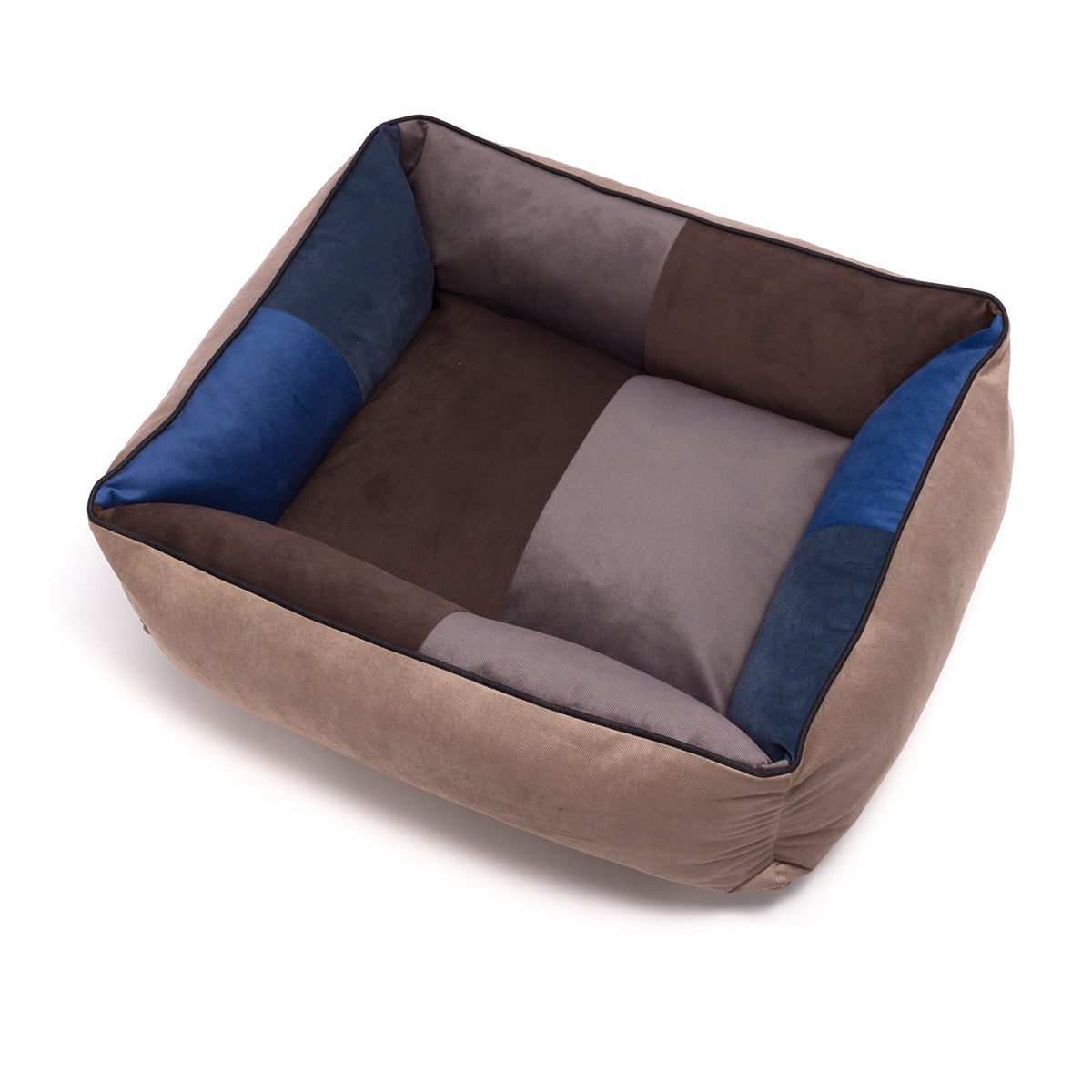 Pouf Cuccia Patchwork in Microfibra Sfoderabile