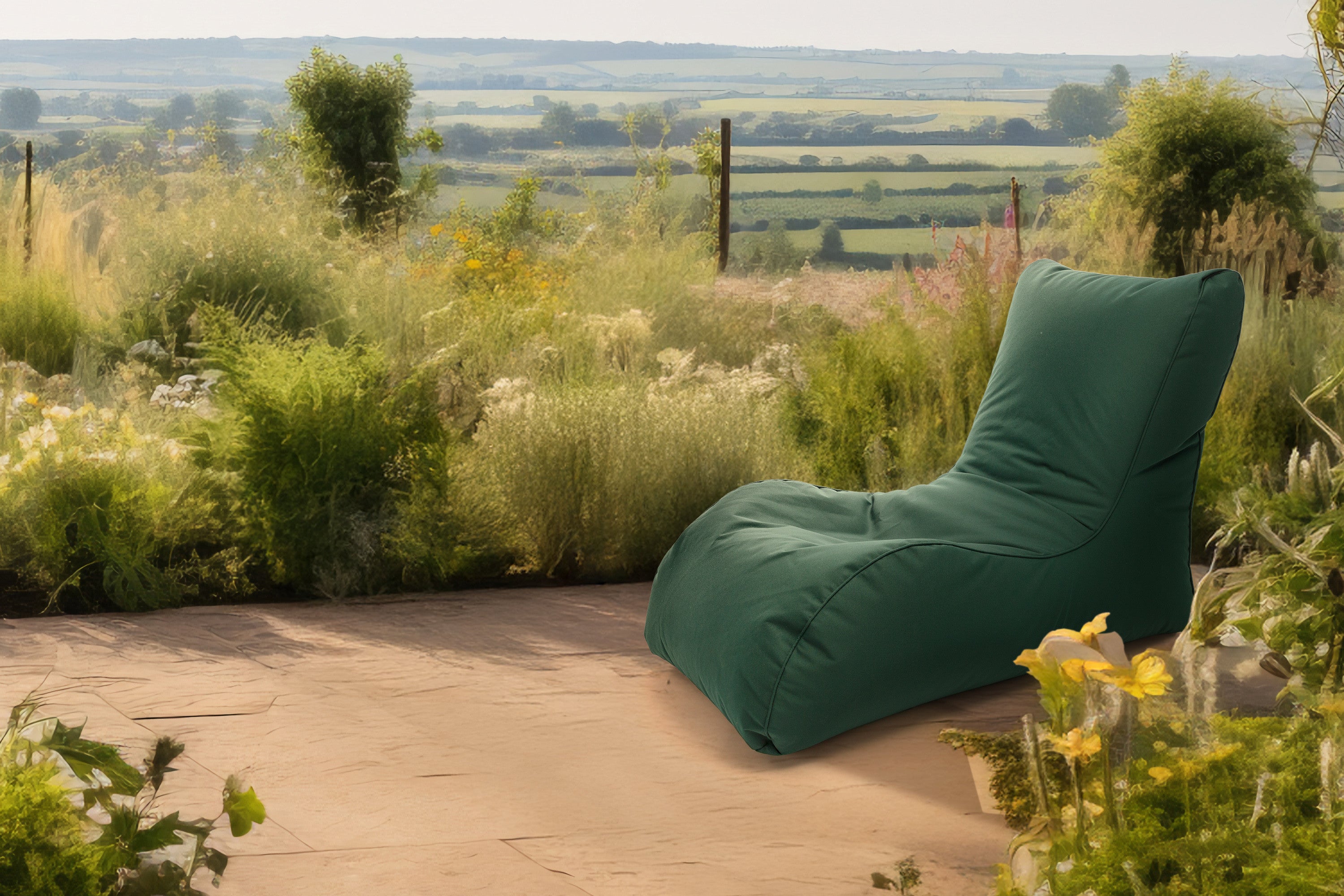 Pouf Poltrona Chaise Longue in Tessuto Waterproof